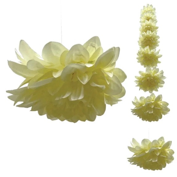 ΓΙΡΛΑΝΤΑ ΝΤΑΛΙΑ ΚΙΤΡΙΝΟ ΓΙΓΑΣ 8 ΑΝΘΗ - Φ22x180cm 24/ΚΙΒ – Προσφέρει μοναδική αισθητική | iroots.gr