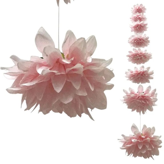 ΓΙΡΛΑΝΤΑ ΝΤΑΛΙΑ ΡΟΖ ΓΙΓΑΣ 8 ΑΝΘΗ - Φ22x180cm 24/ΚΙΒ – Ταιριάζει σε κάθε μοντέρνο ή επαγγελματικό χώρο | iroots.gr