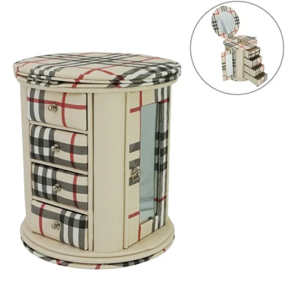 ΜΠΙΖΟΥΤΙΕΡΑ ΣΤΡΟΓΓΥΛΗ ΠΕΡΙΣΤΡΕΦΟΜΕΝΗ ΜΠΕΖ-ΚΑΡΩ 18.5x20cm 12/ΚΙΒ – Δημιουργεί αίσθηση πολυτέλειας χωρίς κόπο | iroots.gr