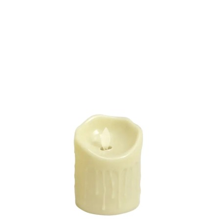 ΚΕΡΙ LED ΜΠΑΤΑΡΙΑΣ ΠΛΑΣΤΙΚΟ ΕΚΡΟΥ ΜΕ ΣΤΑΛΕΣ ΚΕΡΙΟΥ ΚΑΙ ΚΙΝΟΥΜΕΝΗ ΦΛΟΓΑ - Φ7.5x10cm 192/ΚΙΒ – Ταιριάζει σε κάθε μοντέρνο ή επαγγε