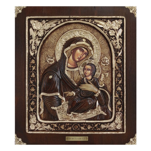 ΞΥΛΙΝΗ ΕΙΚΟΝΑ -ΒΕΝΕΤΣΙΑΝΙΚΗ (ΜΕ ΑΝΘΗ)- ΑΝΑΓΛΥΦΗ ΜΕ ΦΥΛΛΑ ΧΡΥΣΟΥ - 32x36.5cm – Προσφέρει μοναδική αισθητική | iroots.gr