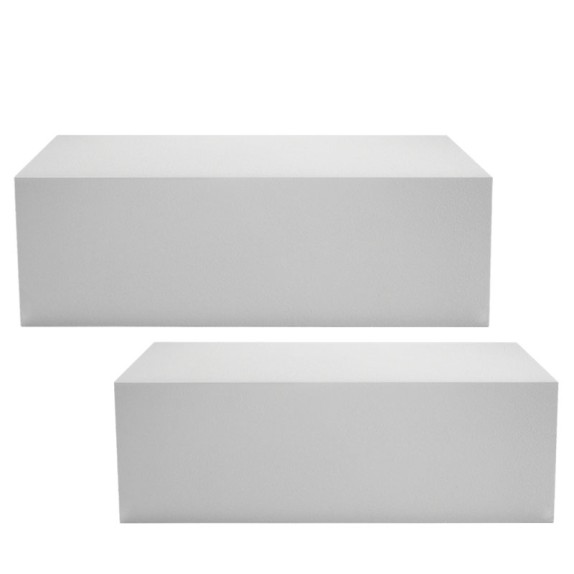 ΞΥΛΙΝΟ ΣΤΑΝΤ ΠΡΟΒΟΛΗΣ ΣΕΤ/2 ΥΠΟΛΕΥΚΟ ΟΡΘΟΓΩΝΙΟ - L:120x80x46, S:110x70x40cm 1/KIB – Ταιριάζει σε κάθε μοντέρνο ή επαγγελματικό χ