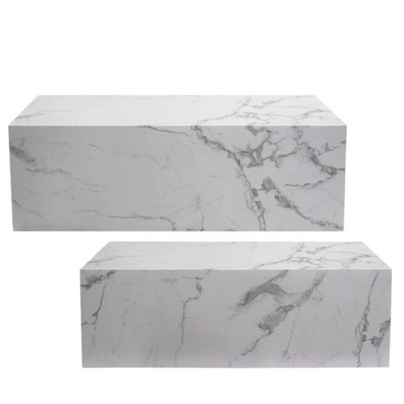 ΞΥΛΙΝΟ ΣΤΑΝΤ ΠΡΟΒΟΛΗΣ ΣΕΤ/2 ΜΑΡΜΑΡΙ ΟΡΘΟΓΩΝΙΟ - L:120x80x46, S:110x70x40cm 1/KIB – Αναβαθμίζει άμεσα τον χώρο σου | iroots.gr