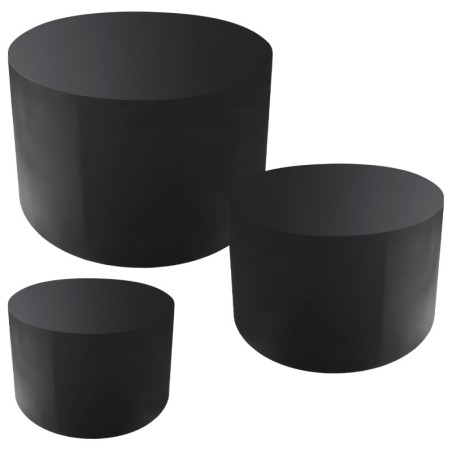 ΞΥΛΙΝΟ ΣΤΑΝΤ ΠΡΟΒΟΛΗΣ ΣΕΤ/3 ΜΑΥΡΟ ΚΥΛΙΝΔΡΙΚΟ - L:Φ100x60, M:Φ80x50, S:Φ60x40cm 1/KIB – Δίνει premium χαρακτήρα στο περιβάλλον | 