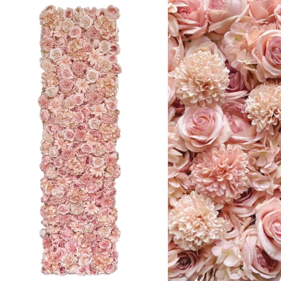 ΠΛΑΚΑΚΙ ΛΟΥΛΟΥΔΙΩΝ ΚΡΕΜΑΣΤΟ ΡΟΖ ΠΑΣΤΕΛ - 50Χ200cm 6/ΚΙΒ – Αναβαθμίζει άμεσα τον χώρο σου | iroots.gr