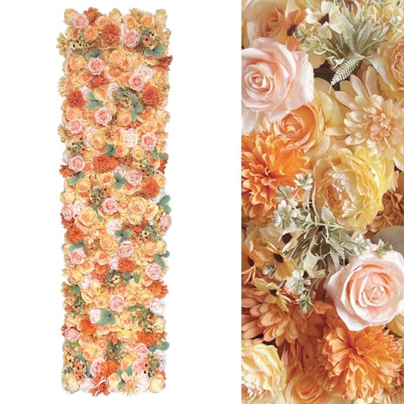 ΠΛΑΚΑΚΙ ΛΟΥΛΟΥΔΙΩΝ ΚΡΕΜΑΣΤΟ ΚΙΤΡΙΝΟ/ΠΟΡΤΟΚΑΛΙ - 50Χ200cm 6/ΚΙΒ – Δημιουργεί αίσθηση πολυτέλειας χωρίς κόπο | iroots.gr