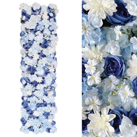 ΠΛΑΚΑΚΙ ΛΟΥΛΟΥΔΙΩΝ ΚΡΕΜΑΣΤΟ ΛΕΥΚΟ/ΜΠΛΕ - 50x200cm 6/ΚΙΒ – Δίνει premium χαρακτήρα στο περιβάλλον | iroots.gr