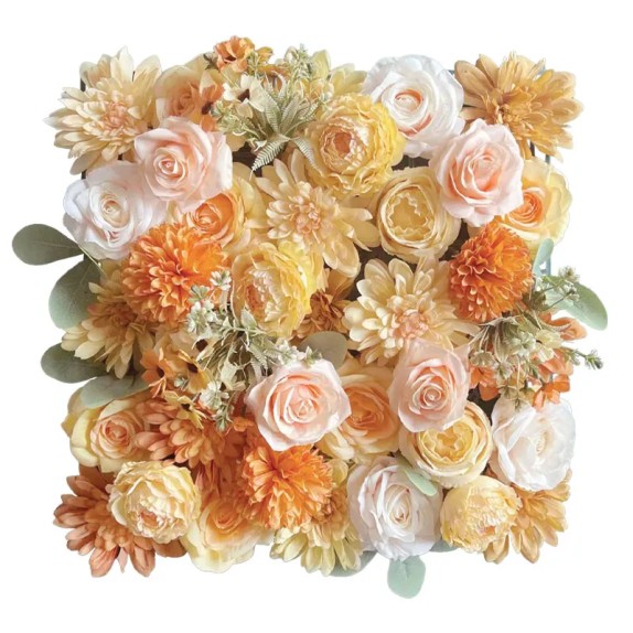 ΠΛΑΚΑΚΙ ΛΟΥΛΟΥΔΙΩΝ ΚΡΕΜΑΣΤΟ ΚΙΤΡΙΝΟ/ΠΟΡΤΟΚΑΛΙ - 50x50cm 8/ΚΙΒ – Αναβαθμίζει άμεσα τον χώρο σου | iroots.gr