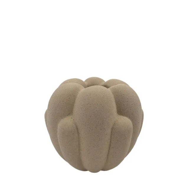 ΚΕΡΑΜΙΚΟ ΒΑΖΟ ΚΑΦΕ ΑΜΜΟΥ ΜΠΟΥΜΠΟΥΚΙ - Φ20.5x18.5cm 1/6KIB – Ταιριάζει σε κάθε μοντέρνο ή επαγγελματικό χώρο | iroots.gr