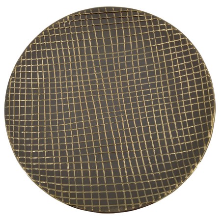 ΚΕΡΑΜΙΚΗ ΠΙΑΤΕΛΑ ΧΡΥΣΟ-ΜΟΚΚΑ ΔΙΧΤΥ Φ30x4cm 1/8ΚΙΒ – Δίνει premium χαρακτήρα στο περιβάλλον | iroots.gr