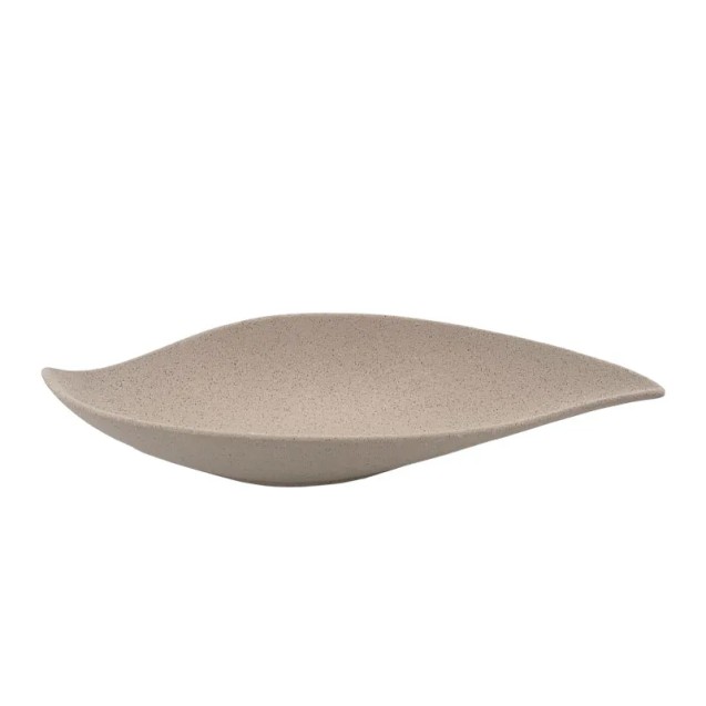 ΚΕΡΑΜΙΚH ΔΙΑΚΟΣΜΗΤΙΚH ΠΙΑΤΕΛΑ ΕΚΡΟΥ ΑΜΜΟΥ ΦΥΛΛΟ - 40x19x7cm 1/8KIB – Αναβαθμίζει άμεσα τον χώρο σου | iroots.gr