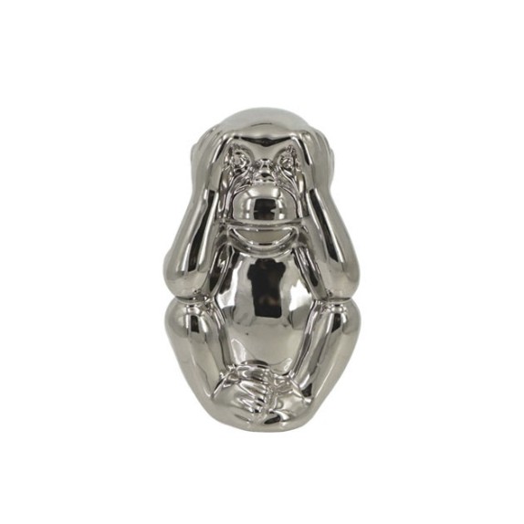 ΚΕΡΑΜΙΚΟ ΔΙΑΚΟΣΜΗΤΙΚΟ ΜΑΪΜΟΥ (MATIA ΚΛΕΙΣΤΑ) ΑΣΗΜΙ 8x7x13.5cm 1/24ΚΙΒ – Δημιουργεί αίσθηση πολυτέλειας χωρίς κόπο | iroots.gr