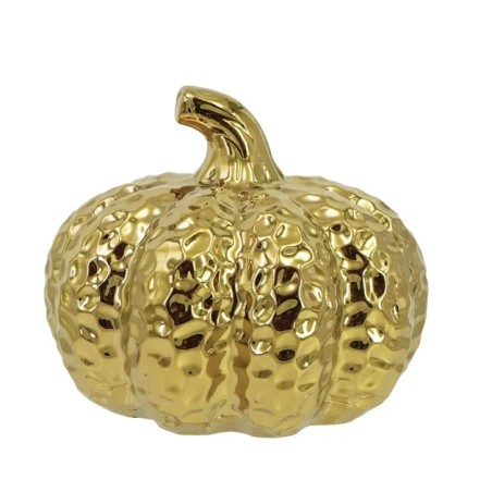 ΚΕΡΑΜΙΚΗ ΚΟΛΟΚΥΘΑ ΧΡΥΣΟ ΣΦΥΡΗΛΑΤΟ ΜΕΣΑΙΑ Φ18x14.5cm 1/12ΚΙΒ – Δίνει premium χαρακτήρα στο περιβάλλον | iroots.gr