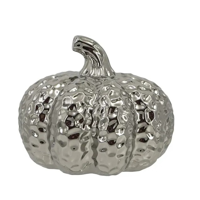 ΚΕΡΑΜΙΜΙΚΗ ΚΟΛΟΚΥΘΑ ΑΣΗΜΙ ΣΦΥΡΗΛΑΤΟ ΜΕΣΑΙΑ Φ18x14.5cm 1/12ΚΙΒ – Αναβαθμίζει άμεσα τον χώρο σου | iroots.gr