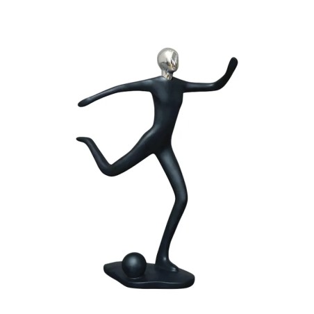 ΕΠΙΤΡΑΠΕΖΙΟ ΔΙΑΚΟΣΜΗΤΙΚΟ ΜΑΥΡΟ/ΝΙΚΕΛ ΠΟΔOΣΦΑΙΡΙΣΤΗΣ - 18x8x26.5cm 1/36KIB – Δίνει premium χαρακτήρα στο περιβάλλον | iroots.gr