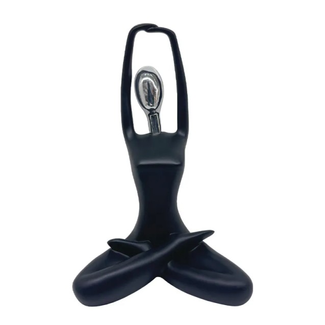 ΕΠΙΤΡΑΠΕΖΙΟ ΔΙΑΚΟΣΜΗΤΙΚΟ ΜΑΥΡΟ/ΝΙΚΕΛ ΓΙΟΓΚΑ Ι - 15x12x24cm 1/36KIB – Προσφέρει μοναδική αισθητική | iroots.gr