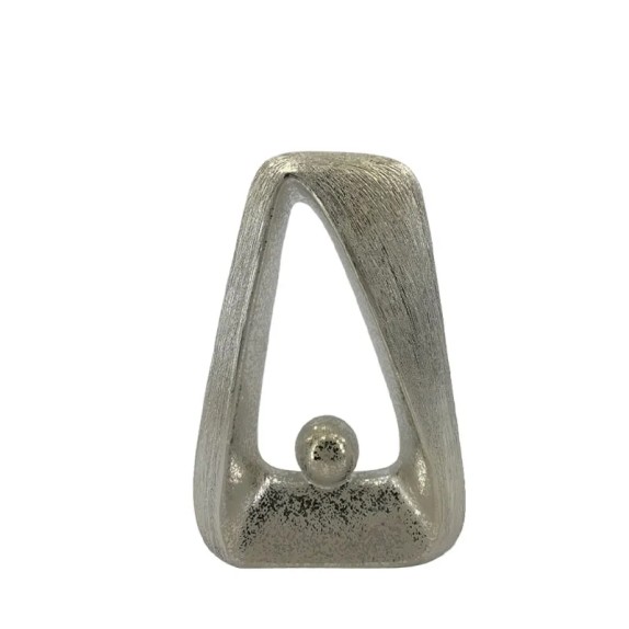 ΚΕΡΑΜΙΚΟ ΔΙΑΚΟΣΜΗΤΙΚΟ ΚΑΜΠΑΝΑΚΙ ΑΦΗΡΗΜΕΝΟ ΑΝΟΙΧΤΟ ΧΡΥΣΟ ΓΡΑΜΜΩΤΟ & ΣΤΑΜΠΩΤΟ - 19.5x8x26.8cm 1/8ΚΙΒ – Δίνει premium χαρακτήρα στο