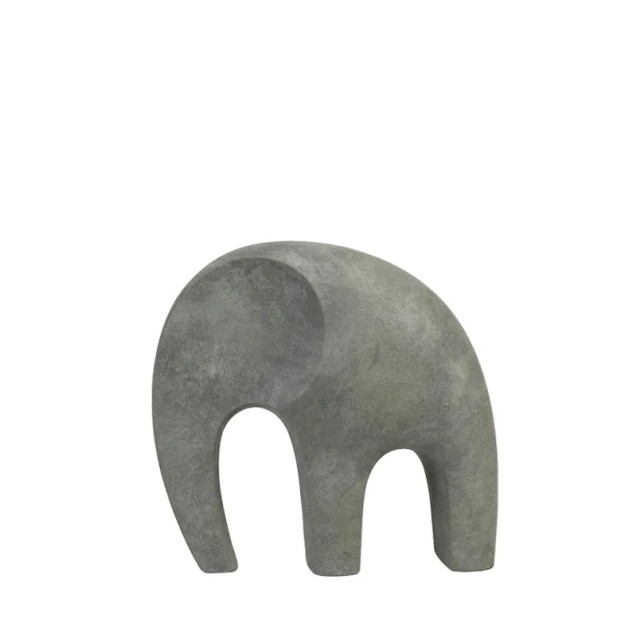 ΚΕΡΑΜΙΚΟ ΔΙΑΚΟΣΜΗΤΙΚΟ ΕΛΕΦΑΝΤΑΣ ΜΙΝΙΜΑΛ ΓΚΡΙ ΠΕΤΡΑΣ - 28.5x14x26.5cm 4/ΚΙΒ – Δίνει premium χαρακτήρα στο περιβάλλον | iroots.gr