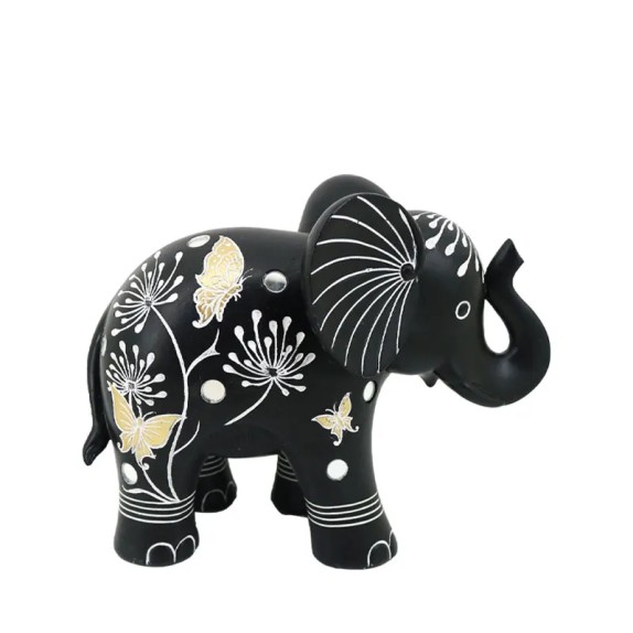 ΔΙΑΚΟΣΜΗΤΙΚΗ ΦΙΓΟΥΡΑ ΕΛΕΦΑΝΤΑΣ ΜΕ ΣΧΕΔΙΑ & ΣΤΡΑΣ - 22.5x11.5x18cm 12/KIB – Δίνει premium χαρακτήρα στο περιβάλλον | iroots.gr