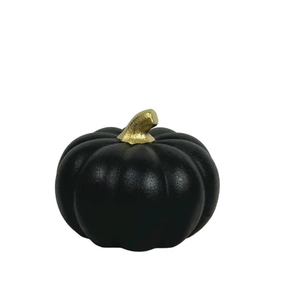 ΚΕΡΑΜΙΚΟ ΚΟΛΟΚΥΘΑ ΜΑΥΡΟ/ΧΡΥΣΟ ΜΑΤ ΜΙΚΡΟ - 15.2cm 1/18ΚΙΒ – Δημιουργεί αίσθηση πολυτέλειας χωρίς κόπο | iroots.gr