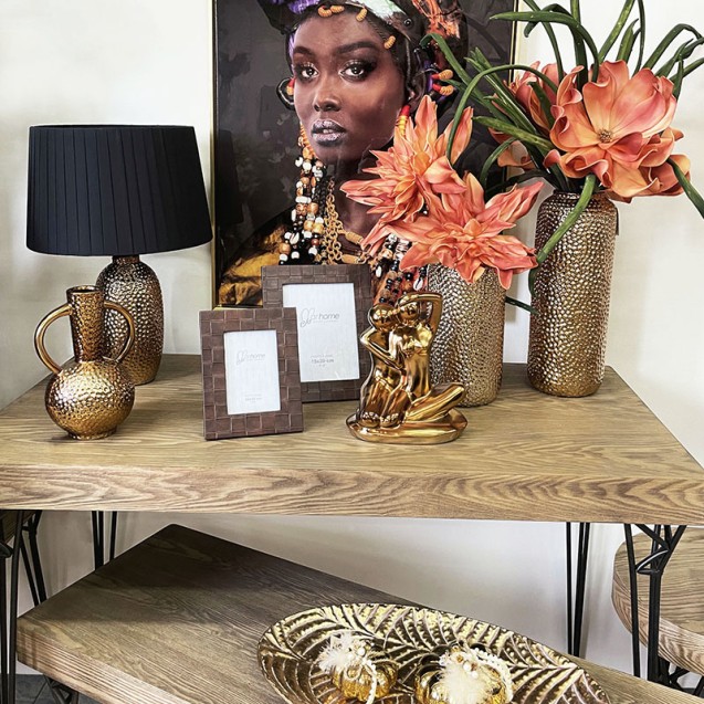 ΚΕΡΑΜΙΚΟ ΔΙΑΚΟΣΜΗΤΙΚΟ BAZO ΣΤΑΜΝΑ ΜΠΡΟΝΖΕ ΣΦΥΡΗΛΑΤΟ 15x24cm 1/12 – Ταιριάζει σε κάθε μοντέρνο ή επαγγελματικό χώρο | iroots.gr