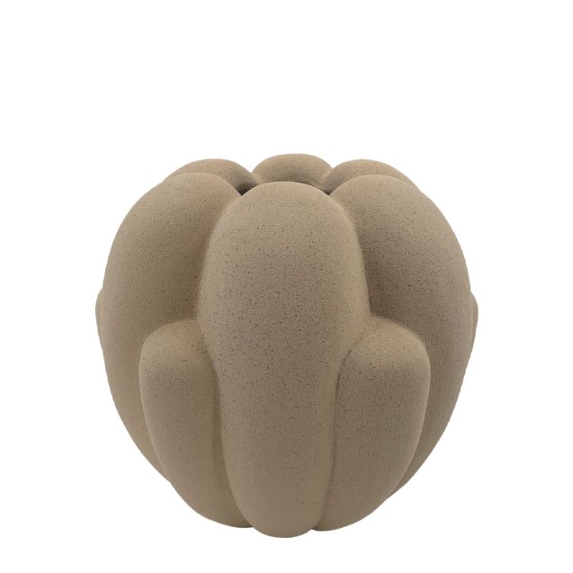 ΚΕΡΑΜΙΚΟ ΒΑΖΟ ΚΑΦΕ ΑΜΜΟΥ ΜΠΟΥΜΠΟΥΚΙ - Φ28.5x27.5cm 1/2KIB – Αναβαθμίζει άμεσα τον χώρο σου | iroots.gr