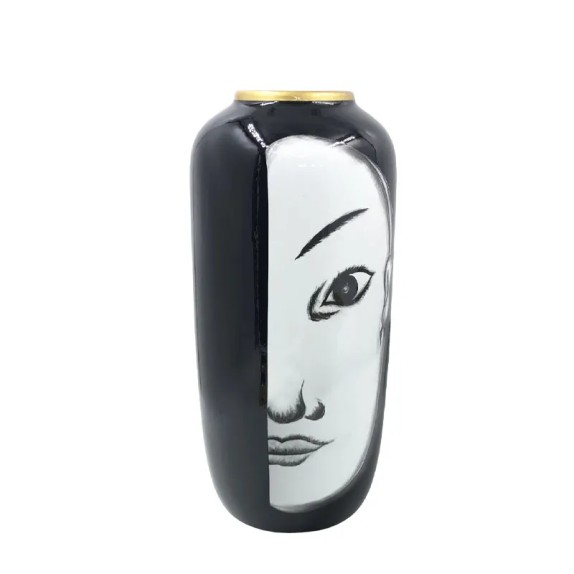 ΚΕΡΑΜΙΚΟ ΒΑΖΟ ΜΕΓΑΛΟ ΑΣΙΑΤΙΚΟ ΠΡΟΣΩΠΟ & ΣΤΥΛ - Φ18x41cm 4/KIB – Δημιουργεί αίσθηση πολυτέλειας χωρίς κόπο | iroots.gr