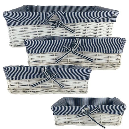 ΠΑΝΕΡΙ ΨΑΘΑ ΕΠΕΝΔΥΣΗ ΜΕ ΥΦΑΣΜΑ ΡΙΓΕ ΣΕΤ/4 ΛΕΥΚΟ/ΜΠΛΕ ΟΡΘΟΓΩΝΙΟ - ΧL:45x35x14, L:41x31x12, M:35x25x10, S:30x20x9cm 4/KIB – Αναβαθ