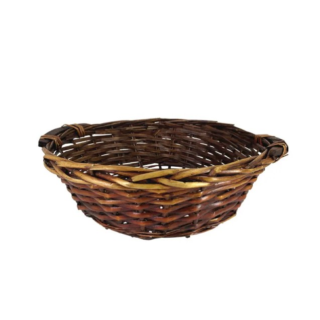 ΠΑΝΕΡΙ ΨΑΘΑ ΣΚΟΥΡΟ ΚΑΦΕ ΣΤΡΟΓΓΥΛΟ ΜΕΣΑΙΟ ΞΥΛΙΝΟ ΧΕΡΟΥΛΙ - Φ35x12cm 30/ΚΙΒ – Προσφέρει μοναδική αισθητική | iroots.gr