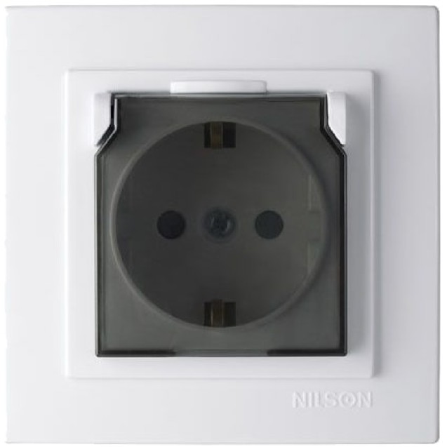 GEYER Πρίζα σούκο με καπάκι nilson 24111020