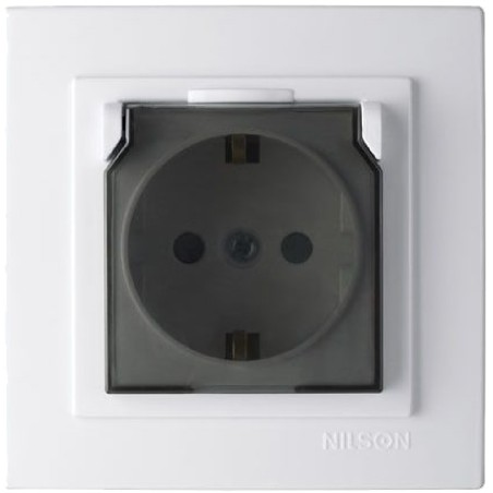 GEYER Πρίζα σούκο με καπάκι nilson 24111020
