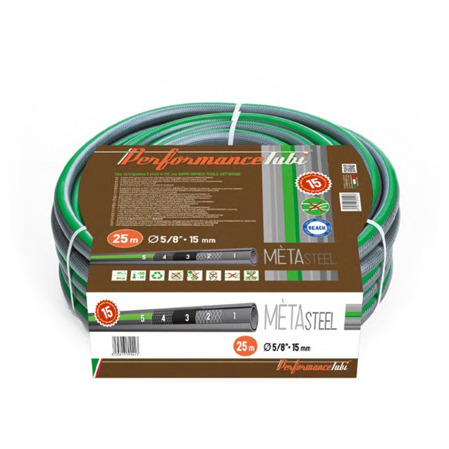 Λάστιχο ποτίσματος Metasteel 1/2'' 25m – Δίνει premium χαρακτήρα στο περιβάλλον | iroots.gr