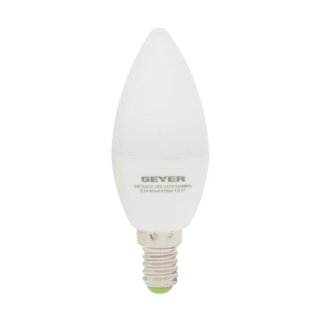 GEYER Λάμπα led κεράκι C35 E14 4.5W κίτρινο 470LM LCWE145E