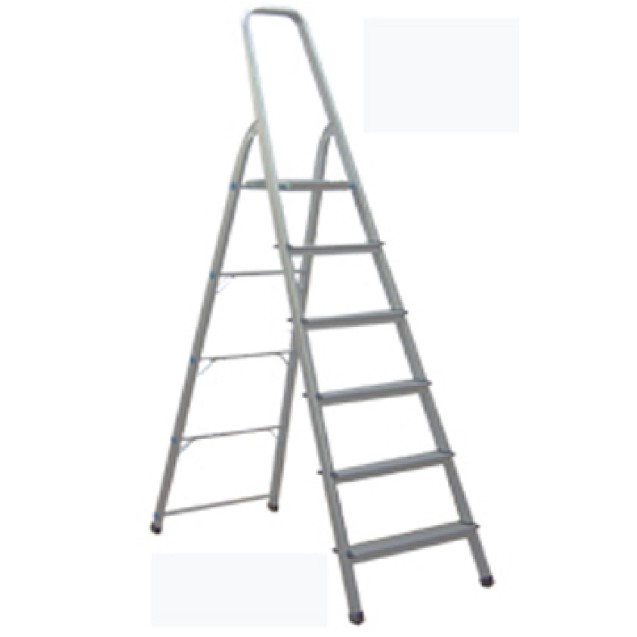 Σκάλα οικιακή αλουμινίου 4+1 σκαλιά ύψος: 1,20m. – Προσφέρει μοναδική αισθητική | iroots.gr