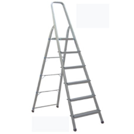 Σκάλα οικιακή αλουμινίου 7+1 σκαλιά ύψος: 1,80m. – Ταιριάζει σε κάθε μοντέρνο ή επαγγελματικό χώρο | iroots.gr