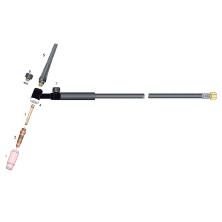 Ακίδα βολφραμίου 1,60mm γκρι WC20 για TIG τσιμπίδα 17V & ECR26 kit συσκευασία: 10 τεμ