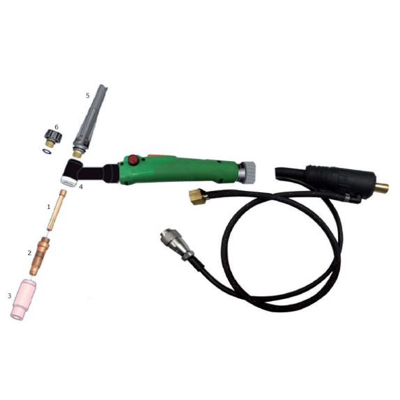 Κεραμική κεφαλή Ø06mm για TIG τσιμπίδα 26 kit συσκευασία: 10 τεμ. – Δίνει premium χαρακτήρα στο περιβάλλον | iroots.gr