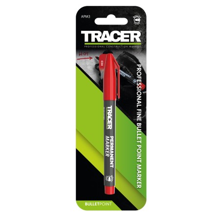 TRACER Μαρκαδόρος ανεξίτηλος κόκκινος APM3