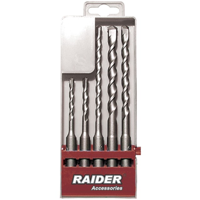RAIDER Τρυπάνι μπετού SDS-plus σετ 5τεμ 5-10ΜΜ 158101