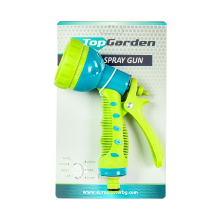 TOP GARDEN Πιστόλι νερού 7 θέσεων με soft grip πίσω σκανδάλου 380964 – Δημιουργεί αίσθηση πολυτέλειας χωρίς κόπο | iroots.gr