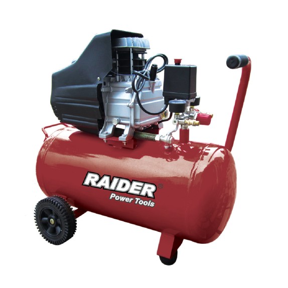 RAIDER Αεροσυμπιεστής 50L RD-AC02 1500W 120105 – Ταιριάζει σε κάθε μοντέρνο ή επαγγελματικό χώρο | iroots.gr