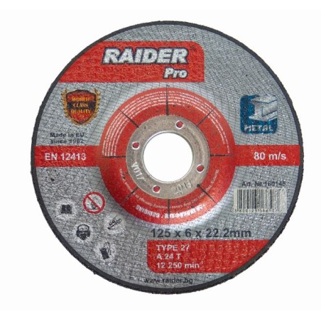 RAIDER Τροχός λείανσης Pro 180*6*22.2mm 160146 – Ταιριάζει σε κάθε μοντέρνο ή επαγγελματικό χώρο | iroots.gr