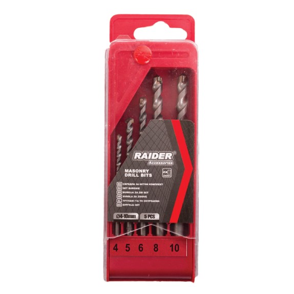 RAIDER Τρυπάνι μπετού απλά σετ 5τεμ 4-10ΜΜ 157113 – Δημιουργεί αίσθηση πολυτέλειας χωρίς κόπο | iroots.gr