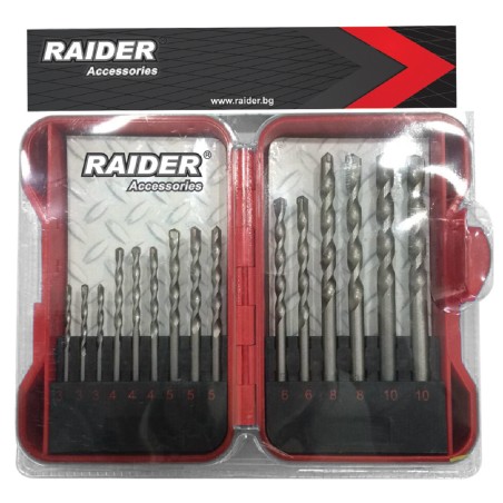 RAIDER Τρυπάνι μπετού σετ 15τεμ 3-10ΜΜ 157790 – Δίνει premium χαρακτήρα στο περιβάλλον | iroots.gr