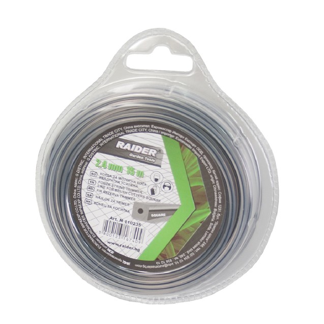 RAIDER Μεσινέζα τετράγωνη με ανθρακόνημα 3.50mm*8m 110283