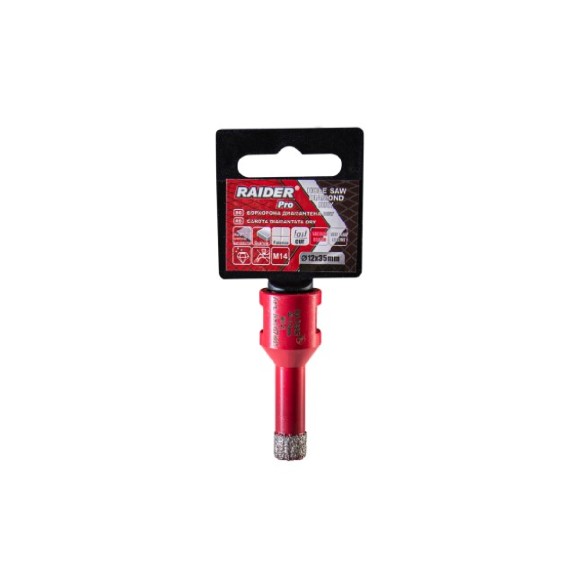 RAIDER Ποτηροτρύπανο διαμαντέ M14 Φ12mm 157841