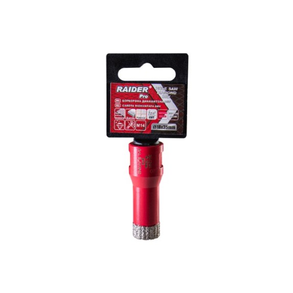 RAIDER Ποτηροτρύπανο διαμαντέ M14 Φ18mm 157842 – Ταιριάζει σε κάθε μοντέρνο ή επαγγελματικό χώρο | iroots.gr