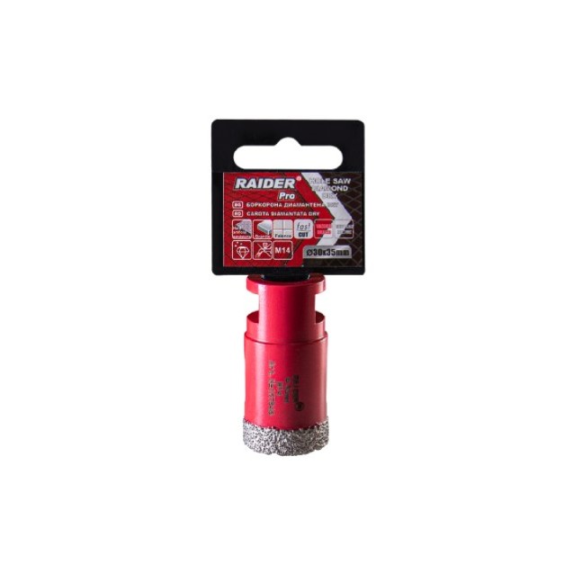 RAIDER Ποτηροτρύπανο διαμαντέ M14 Φ30mm 157846