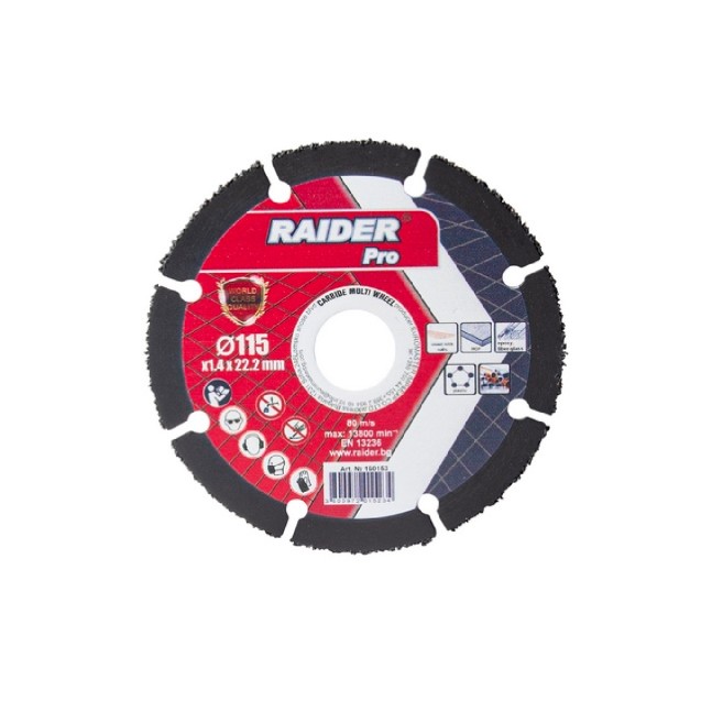 RAIDER Τροχός κοπής carbide 115x1,4mm 160153 – Δίνει premium χαρακτήρα στο περιβάλλον | iroots.gr