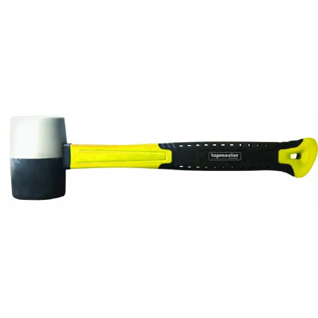 TOP MASTER Ματσόλα άσπρη/μαύρη εργονομική λαβή 450gr 240908